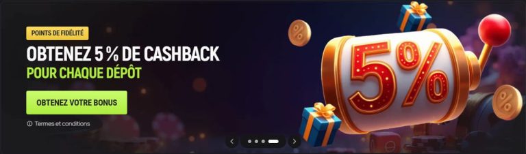Avocasino Casino cashback